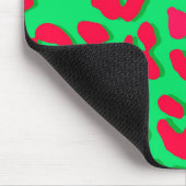 Tapis De Souris Empreinte de léopard Red Green (Coin)