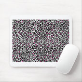 Tapis De Souris empreinte de léopard rose (Avec souris)