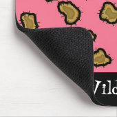 Tapis De Souris Empreinte de léopard rose (Coin)