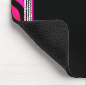 Tapis De Souris Empreinte de léopard rose (Coin)