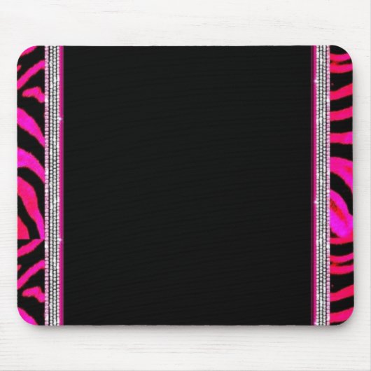 Tapis De Souris Empreinte de léopard rose (Devant)