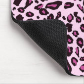 Tapis De Souris Empreinte de léopard rose (Coin)