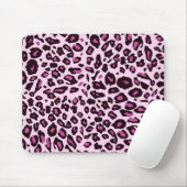 Tapis De Souris Empreinte de léopard rose (Avec souris)