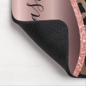 Tapis De Souris Empreinte de léopard rose Gold Foil (Coin)