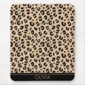 Tapis De Souris Empreinte de léopard, Spots, Leopard Brown, Votre (Devant)