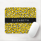 Tapis De Souris Empreinte de léopard, Spots, Leopard Jaune, Votre (Avec souris)