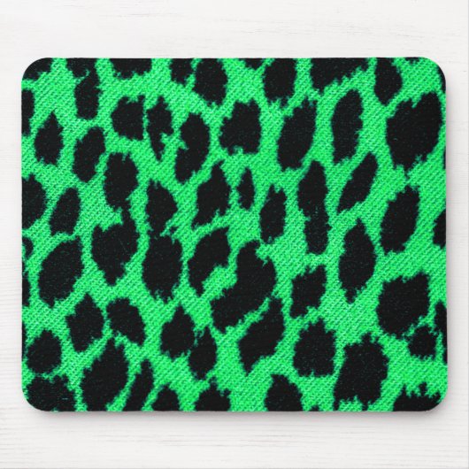 Tapis De Souris Empreinte de léopard vert (Devant)