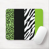 Tapis De Souris Empreinte de léopard, Zebra Print, Poster de anima (Avec souris)