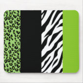 Tapis De Souris Empreinte de léopard, Zebra Print, Poster de anima (Devant)