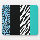 Tapis De Souris Empreinte de léopard, Zebra Print, Poster de anima (Devant)