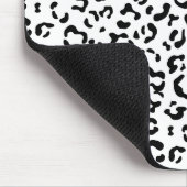Tapis De Souris Empreinte de léopard, Zones Léopard, Noir Et Blanc (Coin)