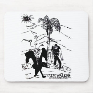 Tapis De Souris empreinte de marcheur de palme
