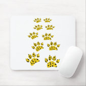 Tapis De Souris Empreinte de patte Cheetah (Avec souris)