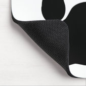 Tapis De Souris Empreinte de patte de chat noir (Coin)