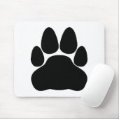 Tapis De Souris Empreinte de patte de chat noir (Avec souris)