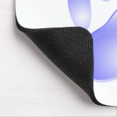 Tapis De Souris Empreinte de patte de chien de verre (Coin)