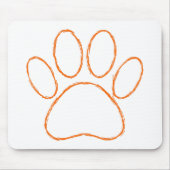 Tapis De Souris Empreinte de patte de chiot (Devant)