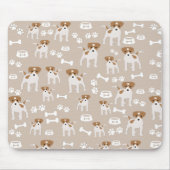 Tapis De Souris Empreinte de patte de chiot de chien mignon Motif (Devant)