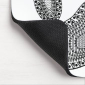 Tapis De Souris Empreinte de patte d'encre Abstrait (Coin)