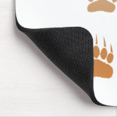 Tapis De Souris Empreinte de patte d'ours grizzli dégradé (Coin)
