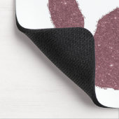 Tapis de souris empreinte de patte pailletée (Coin)