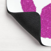 Tapis de souris empreinte de patte pailletée (Coin)
