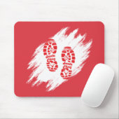 Tapis De Souris Empreinte père Noël (Avec souris)