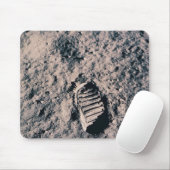 Tapis De Souris Empreinte sur la surface lunaire (Avec souris)