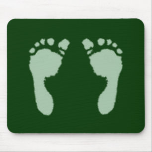 Tapis De Souris Empreintes bébé (vert)
