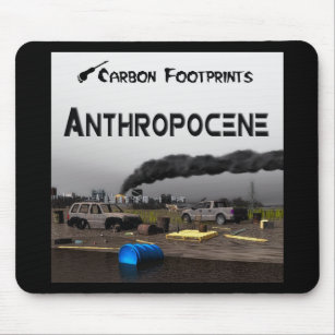 Tapis De Souris Empreintes Carbone - Anthropocène