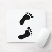 Tapis De Souris Empreintes de pas (Avec souris)