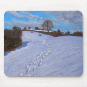 Tapis De Souris Empreintes de pas dans la neige 2009
