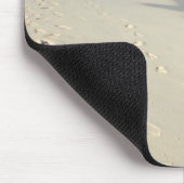 Tapis De Souris empreintes de pas dans le mousepad de sable (Coin)