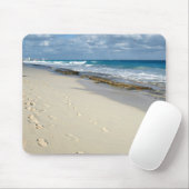 Tapis De Souris empreintes de pas dans le mousepad de sable (Avec souris)