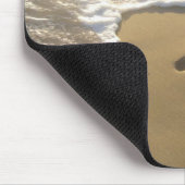 Tapis De Souris Empreintes de pas dans le sable (Coin)