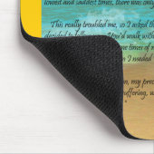 Tapis De Souris Empreintes de pas dans le sable (Coin)