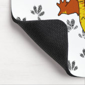 Tapis De Souris Empreintes de pas oranges de Crestie (mousepad) (Coin)