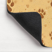 Tapis De Souris Empreintes de pattes dans le sable (Coin)