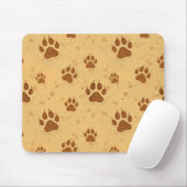 Tapis De Souris Empreintes de pattes dans le sable (Avec souris)