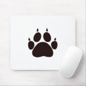 Tapis De Souris Empreintes de pattes de chat (Avec souris)