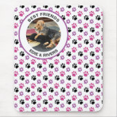 Tapis de souris empreintes de pattes de chien mign (Devant)