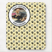 Tapis de souris empreintes de pattes de chien mign (Devant)