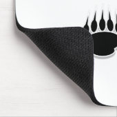 Tapis De Souris Empreintes de pattes de l'ours noir (Coin)
