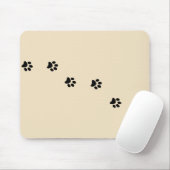 Tapis De Souris Empreintes de pattes Mousepad (Avec souris)