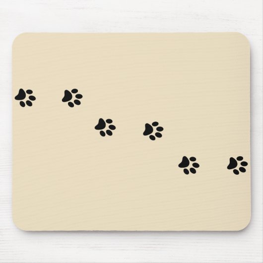 Tapis De Souris Empreintes de pattes Mousepad (Devant)