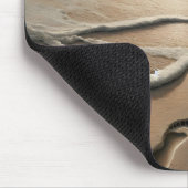 Tapis De Souris Empreintes De Plage Avec Ocean Froth (Coin)