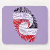 Tapis De Souris Empreintes digitales du drapeau maori (Devant)