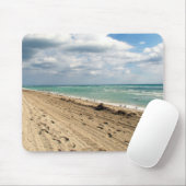 Tapis De Souris Empreintes et océans (Avec souris)