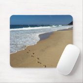 Tapis De Souris Empreintes Sur La Plage, Mabibi, Thongaland (Avec souris)