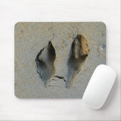 Tapis De Souris Empreintes Wallaby en sable (Avec souris)